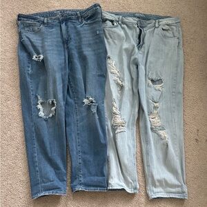 2 Pairs of Loose Fit Jeans - Old Navy (size 16) and Wild Fable (size 18) Jeans
